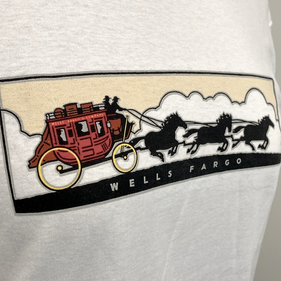 Vintage Wells Fargo Tshirt |Size Large - Picture 3 of 7